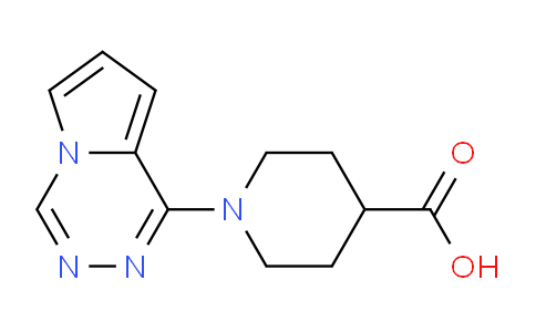 CAS No. 1708428-39-0, 1-(Pyrrolo[1,2-d][1,2,4]triazin-1-yl)piperidine-4-carboxylic acid