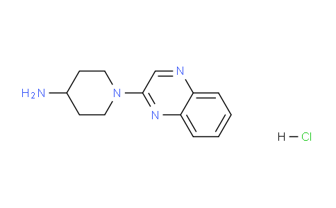 CAS No. 1185317-72-9, 1-(Quinoxalin-2-yl)piperidin-4-amine hydrochloride