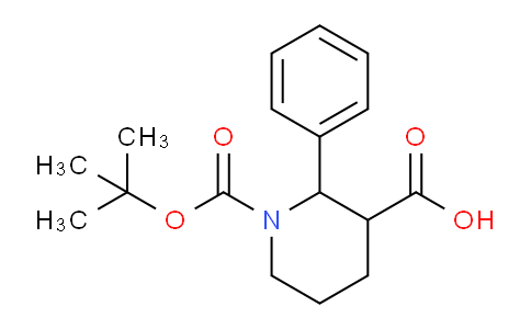 CAS No. 885275-18-3, 1-(tert-Butoxycarbonyl)-2-phenylpiperidine-3-carboxylic acid