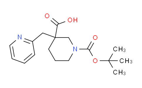 CAS No. 887344-17-4, 1-(tert-Butoxycarbonyl)-3-(pyridin-2-ylmethyl)piperidine-3-carboxylic acid