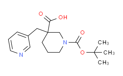 CAS No. 887344-18-5, 1-(tert-Butoxycarbonyl)-3-(pyridin-3-ylmethyl)piperidine-3-carboxylic acid