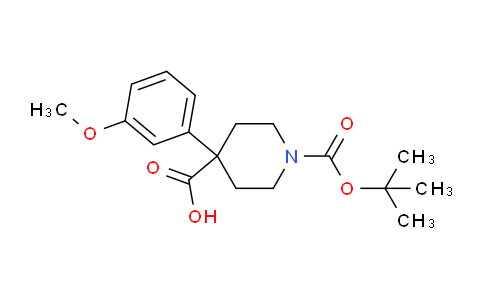 CAS No. 1158750-63-0, 1-(tert-Butoxycarbonyl)-4-(3-methoxyphenyl)piperidine-4-carboxylic acid