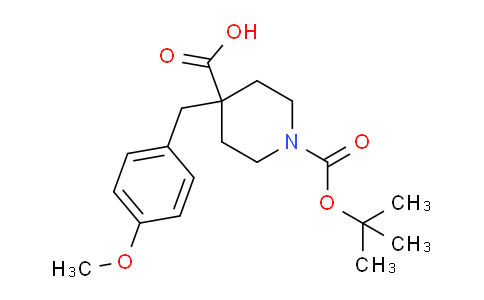 CAS No. 1187172-32-2, 1-(tert-Butoxycarbonyl)-4-(4-methoxybenzyl)piperidine-4-carboxylic acid