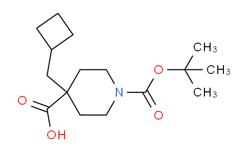 CAS No. 1512770-23-8, 1-(tert-Butoxycarbonyl)-4-(cyclobutylmethyl)piperidine-4-carboxylic acid