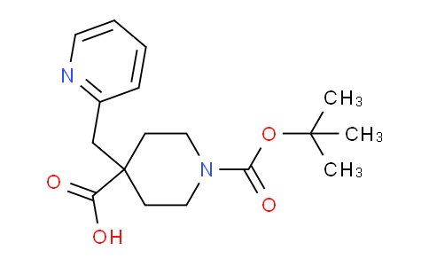 CAS No. 1700594-26-8, 1-(tert-Butoxycarbonyl)-4-(pyridin-2-ylmethyl)piperidine-4-carboxylic acid