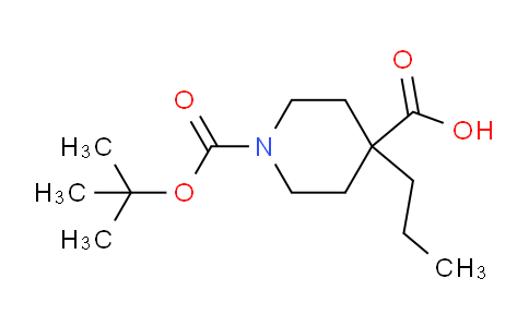 CAS No. 1217863-02-9, 1-(tert-Butoxycarbonyl)-4-propylpiperidine-4-carboxylic acid