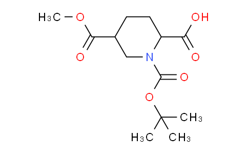 CAS No. 1416371-93-1, 1-(tert-Butoxycarbonyl)-5-(methoxycarbonyl)piperidine-2-carboxylic acid