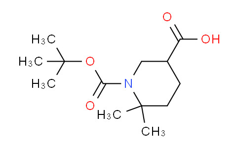 CAS No. 1269755-64-7, 1-(tert-Butoxycarbonyl)-6,6-dimethylpiperidine-3-carboxylic acid