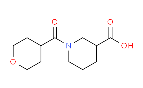 CAS No. 1042799-65-4, 1-(Tetrahydro-2H-pyran-4-carbonyl)piperidine-3-carboxylic acid