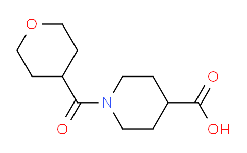 CAS No. 1042796-19-9, 1-(Tetrahydro-2H-pyran-4-carbonyl)piperidine-4-carboxylic acid