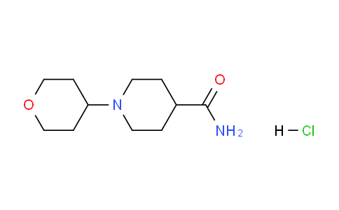 CAS No. 1158682-54-2, 1-(Tetrahydro-2H-pyran-4-yl)piperidine-4-carboxamide hydrochloride