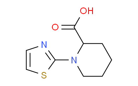 CAS No. 1104596-34-0, 1-(Thiazol-2-yl)piperidine-2-carboxylic acid