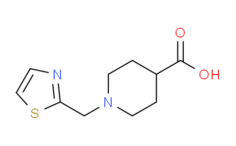 CAS No. 1086380-54-2, 1-(Thiazol-2-ylmethyl)piperidine-4-carboxylic acid