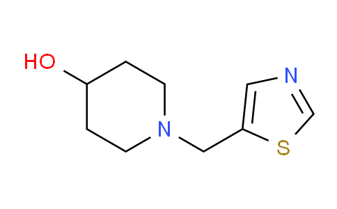 CAS No. 1261231-23-5, 1-(Thiazol-5-ylmethyl)piperidin-4-ol