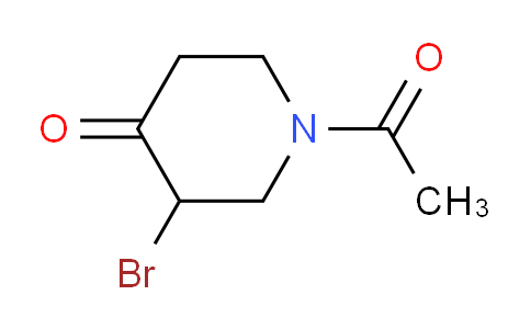 CAS No. 62829-47-4, 1-Acetyl-3-bromopiperidin-4-one