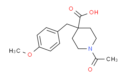 CAS No. 1306739-56-9, 1-Acetyl-4-(4-methoxybenzyl)piperidine-4-carboxylic acid