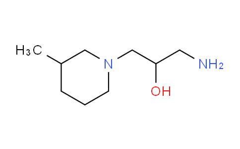 CAS No. 499975-59-6, 1-Amino-3-(3-methylpiperidin-1-yl)propan-2-ol