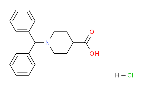 CAS No. 1189689-68-6, 1-Benzhydrylpiperidine-4-carboxylic acid hydrochloride