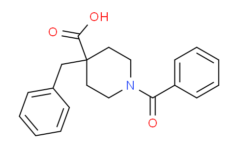 CAS No. 136080-23-4, 1-Benzoyl-4-benzylpiperidine-4-carboxylic acid