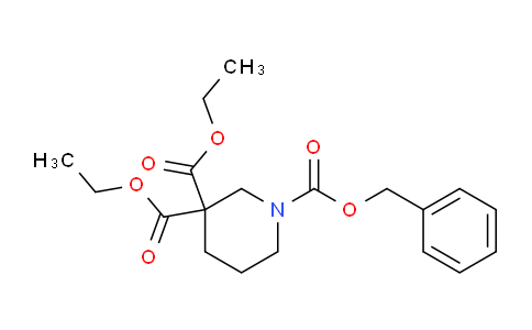 CAS No. 1313369-56-0, 1-Benzyl 3,3-diethyl piperidine-1,3,3-tricarboxylate