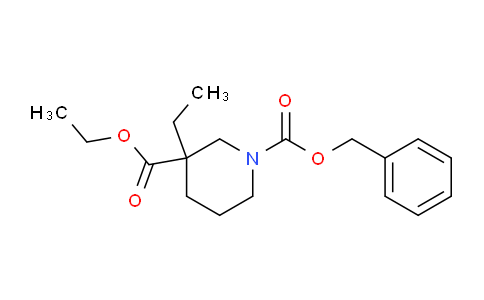 CAS No. 1338930-81-6, 1-Benzyl 3-ethyl 3-ethylpiperidine-1,3-dicarboxylate