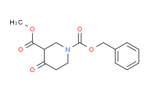 CAS No. 159299-93-1, 1-Benzyl 3-methyl 4-oxopiperidine-1,3-dicarboxylate