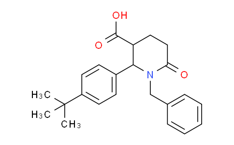 CAS No. 952182-64-8, 1-Benzyl-2-(4-(tert-butyl)phenyl)-6-oxopiperidine-3-carboxylic acid
