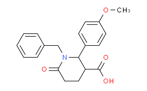 CAS No. 937604-06-3, 1-Benzyl-2-(4-methoxyphenyl)-6-oxopiperidine-3-carboxylic acid
