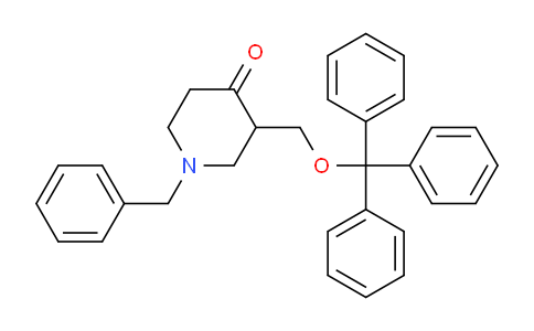 CAS No. 234757-27-8, 1-Benzyl-3-((trityloxy)methyl)piperidin-4-one