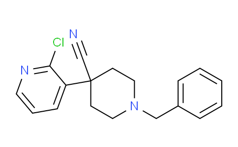 CAS No. 845552-77-4, 1-Benzyl-4-(2-chloropyridin-3-yl)piperidine-4-carbonitrile