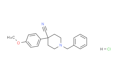 CAS No. 1189656-91-4, 1-Benzyl-4-(4-methoxyphenyl)piperidine-4-carbonitrile hydrochloride