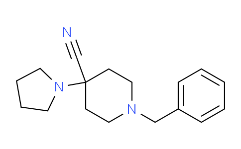 CAS No. 93725-12-3, 1-Benzyl-4-(pyrrolidin-1-yl)piperidine-4-carbonitrile