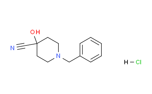 CAS No. 71617-20-4, 1-Benzyl-4-hydroxypiperidine-4-carbonitrile hydrochloride
