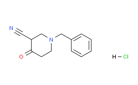 CAS No. 1632286-06-6, 1-Benzyl-4-oxopiperidine-3-carbonitrile hydrochloride