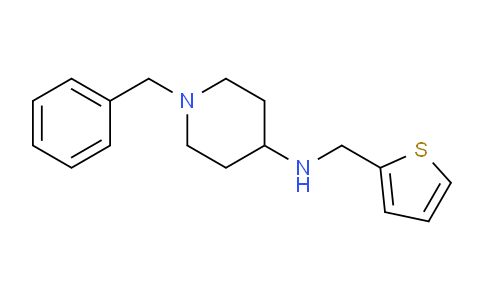CAS No. 921125-05-5, 1-Benzyl-N-(thiophen-2-ylmethyl)piperidin-4-amine