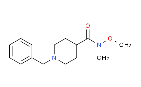 CAS No. 301219-96-5, 1-Benzyl-N-methoxy-N-methylpiperidine-4-carboxamide