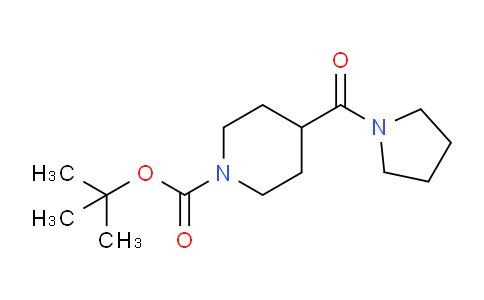 CAS No. 188979-06-8, 1-BOC-4-(pyrrolidinocarbonyl)piperidine