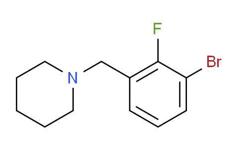 CAS No. 1355246-98-8, 1-Bromo-2-fluoro-3-(piperidinomethyl)benzene