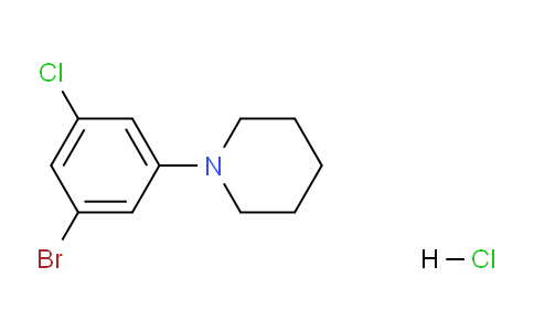 CAS No. 1334500-00-3, 1-Bromo-3-chloro-5-piperidinobenzene HCl