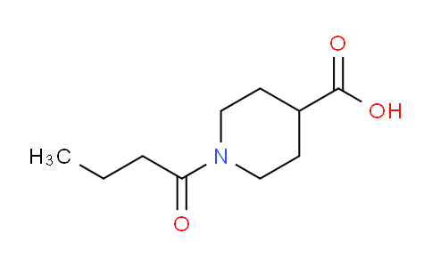 CAS No. 117704-87-7, 1-Butyrylpiperidine-4-carboxylic acid
