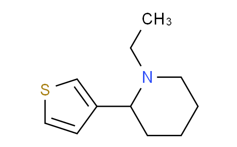 CAS No. 1355201-00-1, 1-Ethyl-2-(thiophen-3-yl)piperidine