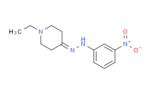 CAS No. 481697-90-9, 1-Ethyl-4-(2-(3-nitrophenyl)hydrazono)piperidine