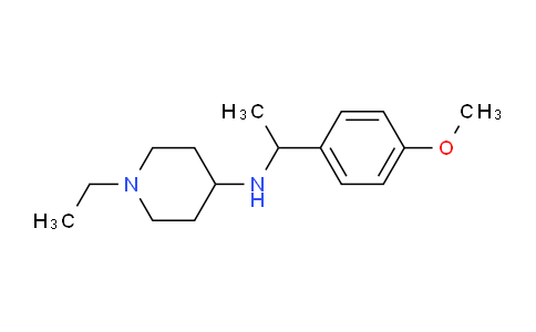 CAS No. 626217-91-2, 1-Ethyl-N-(1-(4-methoxyphenyl)ethyl)piperidin-4-amine
