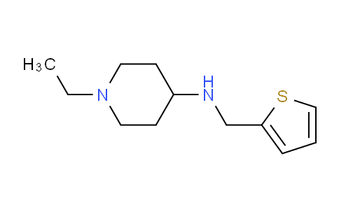 CAS No. 100526-35-0, 1-Ethyl-N-(thiophen-2-ylmethyl)piperidin-4-amine