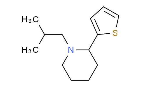 CAS No. 1355200-81-5, 1-Isobutyl-2-(thiophen-2-yl)piperidine