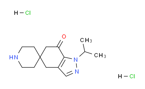 CAS No. 1384265-02-4, 1-Isopropyl-4,6-dihydrospiro[indazole-5,4'-piperidin]-7(1H)-one dihydrochloride