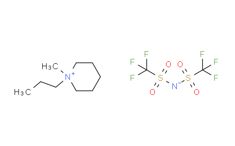 CAS No. 608140-12-1, 1-Methyl-1-propylpiperidin-1-ium bis((trifluoromethyl)sulfonyl)amide