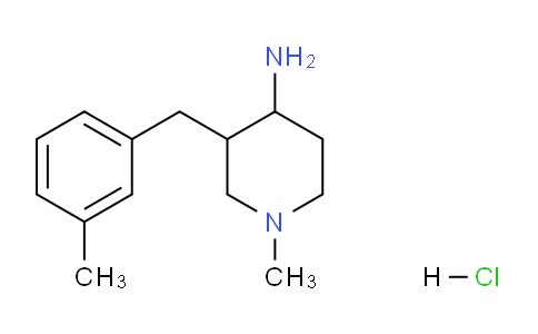 CAS No. 1822826-50-5, 1-Methyl-3-(3-methylbenzyl)piperidin-4-amine hydrochloride
