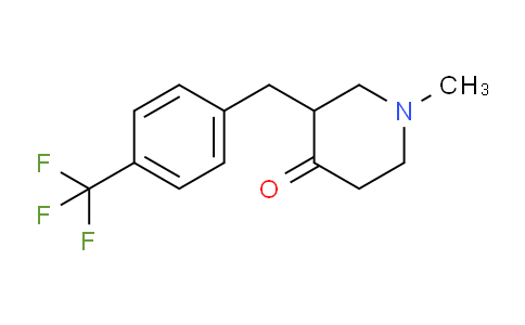 CAS No. 1956386-02-9, 1-Methyl-3-(4-(trifluoromethyl)benzyl)piperidin-4-one