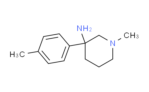CAS No. 1236302-36-5, 1-Methyl-3-(p-tolyl)piperidin-3-amine